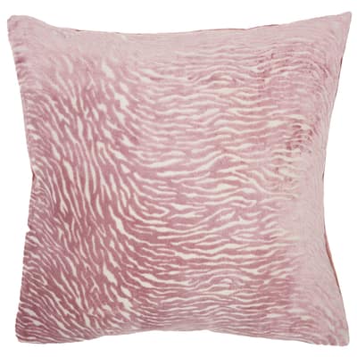Mina Victory Luminescence Modern Zebra Animal Print Throw Pillow