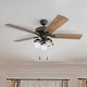 preview thumbnail 1 of 8, 52" Prominence Home Briarcrest Bronze Farmhouse LED Ceiling Fan with Light, Remote Control Bronze - Hardwired