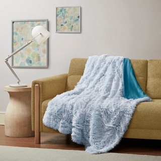 Vince Camuto Super Soft Faux Rabbit Fur 60x70 Throw in Gift Box