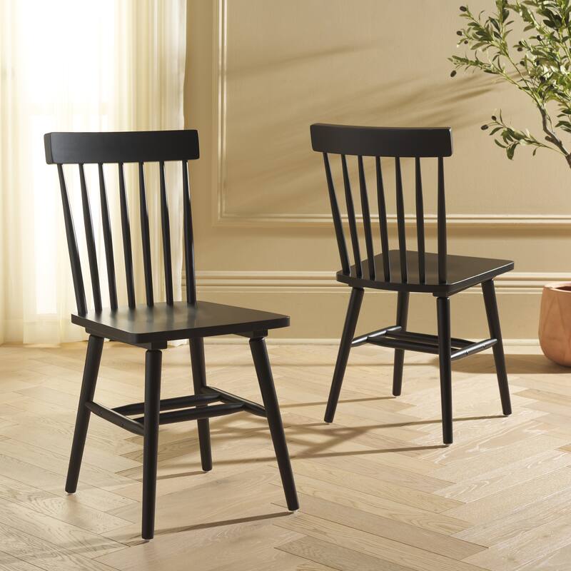 SAFAVIEH HOME Aziel Spindle Dining Chair (Set of 2) - 16"W x 20"D x 34"H