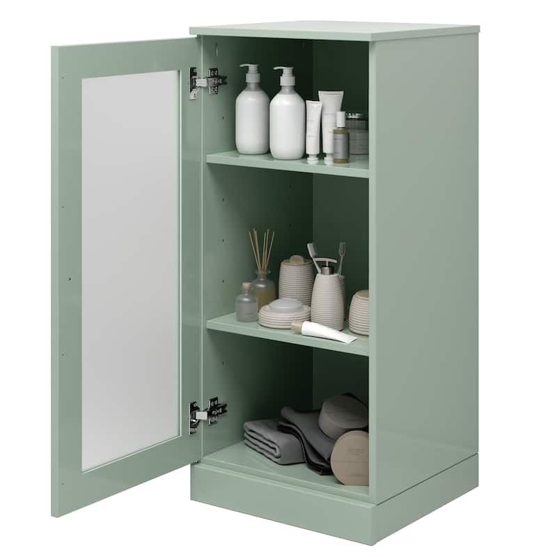100% Solid Wood 16.5" Bathroom Cabinet with Optional Doors by Palace Imports