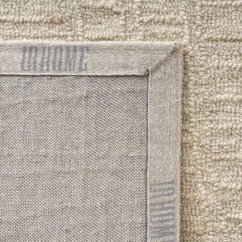 Sevita Light Taupe/Cream Abstract Geometric Hand-Tufted Area Rug