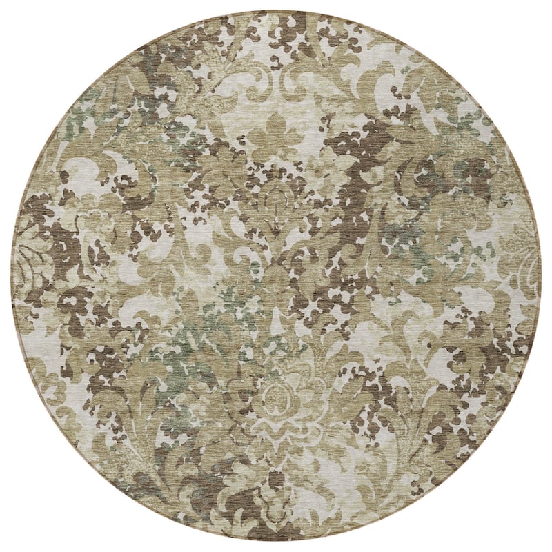 HomeRoots Floral Transitional Rectangle Outdoor Rug