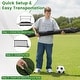 preview thumbnail 10 of 24, Costway 4ft x 2ft/5ft x 2.5ft Portable POP Up Toddler Soccer Net with