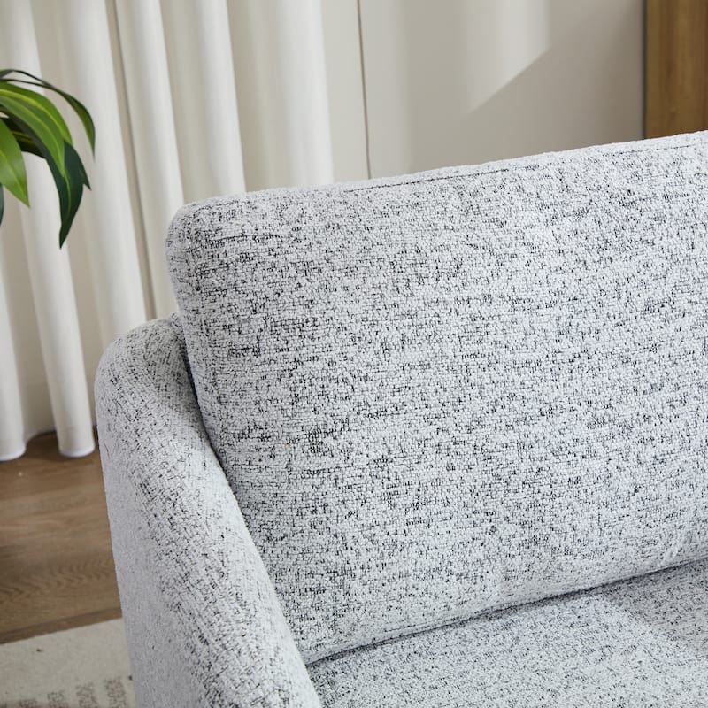 GDFStudio - Clara Chenille Swivel Accent Chair with Sleek Modern Design and Plush Cushioning - 31.5"W