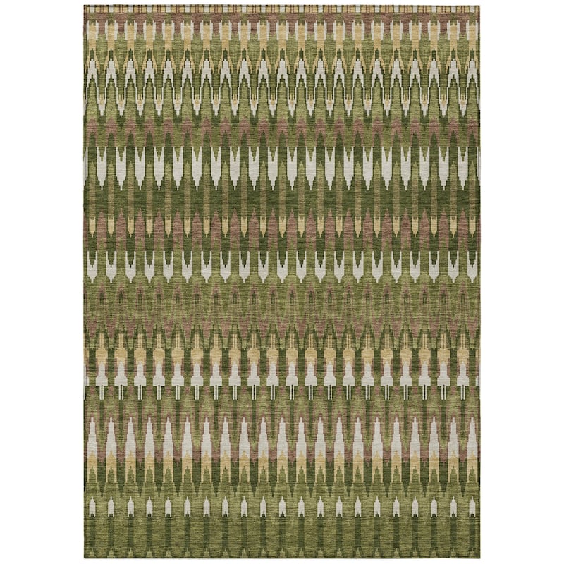 Machine Washable Indoor/ Outdoor Chantille Moroccan Boho Rug