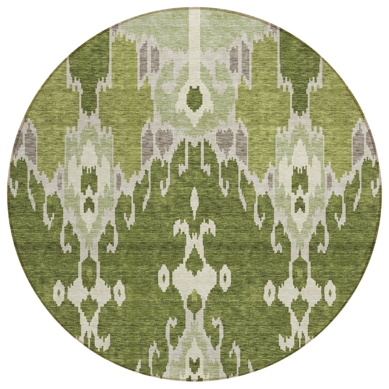 HomeRoots Ikat Transitional Rectangle Outdoor Rug