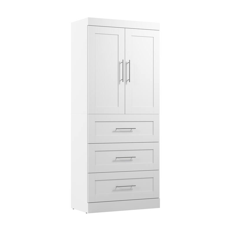 Pur 36W Wardrobe with Drawers by Bestar