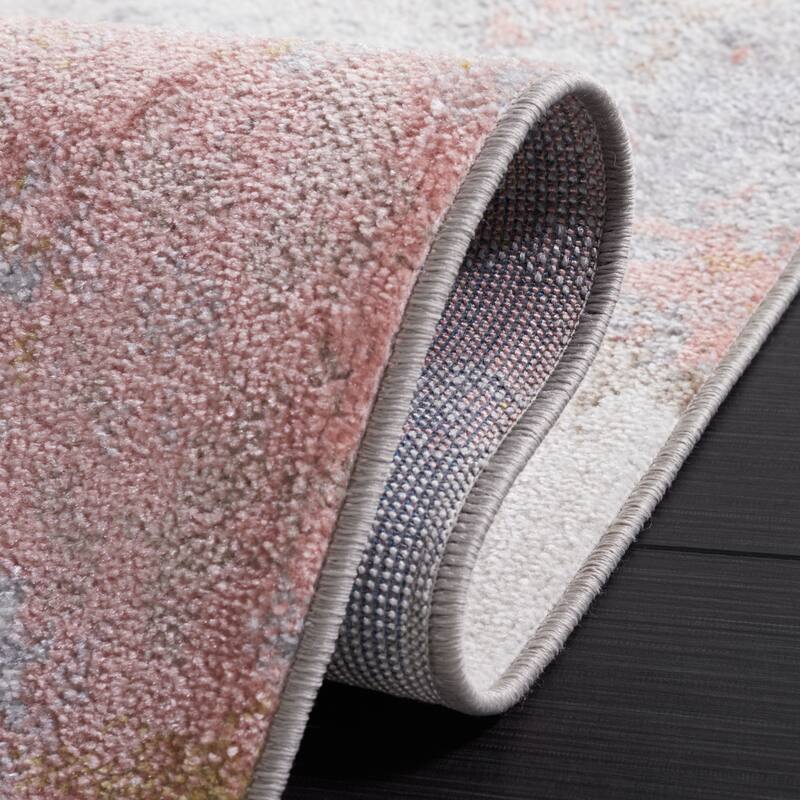 SAFAVIEH Bayside Machine Washable Drahusa Modern Abstract Rug