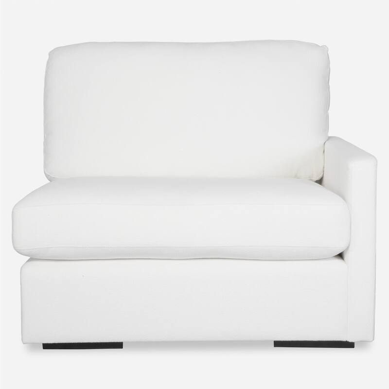 Uttermost 238-R-REFUGE Refuge 43" Wide Polyester Sectional Right Arm - Arctic White