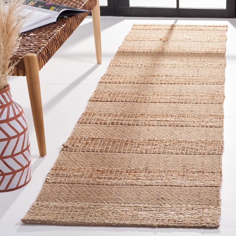 SAFAVIEH Handmade Natural Fiber Jalynn Geometric Seagrass Rug