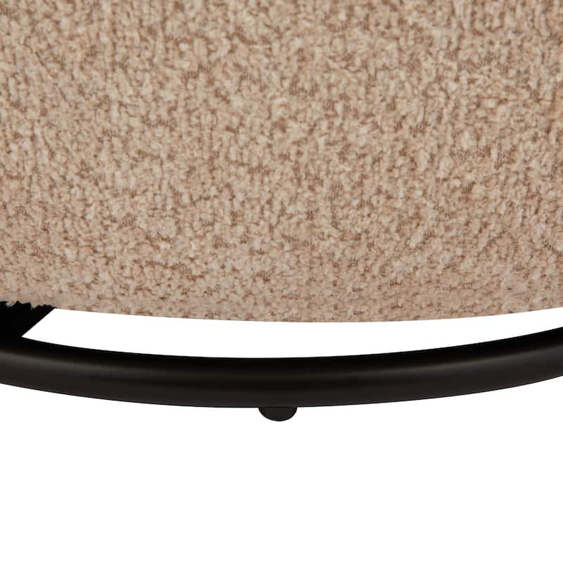Uphosltered Swivel Accent Chair with Armrest