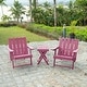 preview thumbnail 2 of 172, Shoreline Fully Assembled All-Weather HDPE Outdoor Folding Modern Adirondack Chair