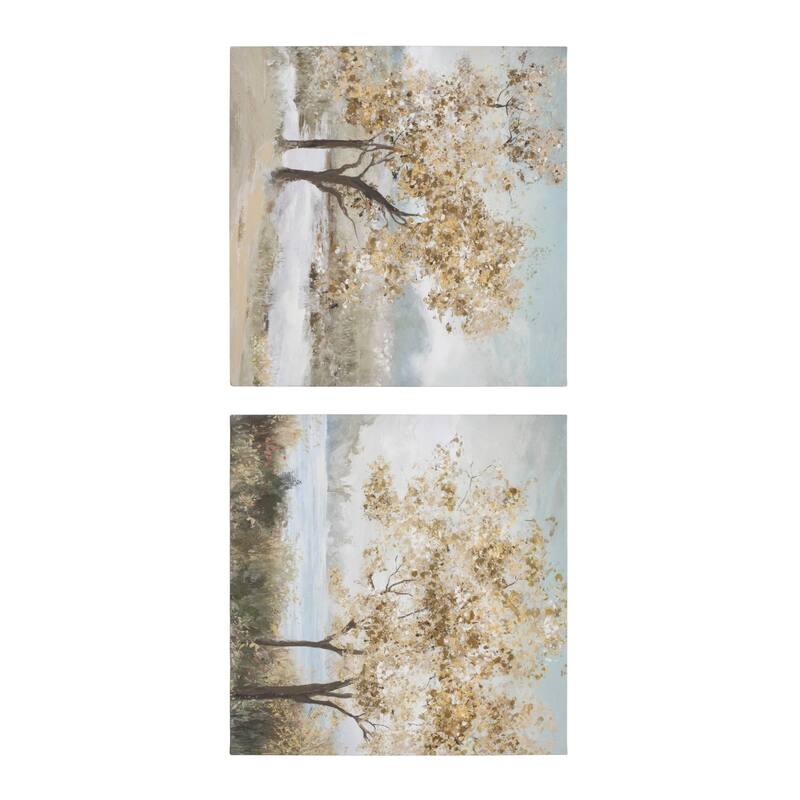 Tree Canvas Square Wall Arts - 24" x 24" - Set of 2