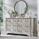 preview thumbnail 42 of 102, Farmhouse Drawers Dresser, Wood Chest of Drawers, Dressers Organizer Antique Brushed White - 6-drawer