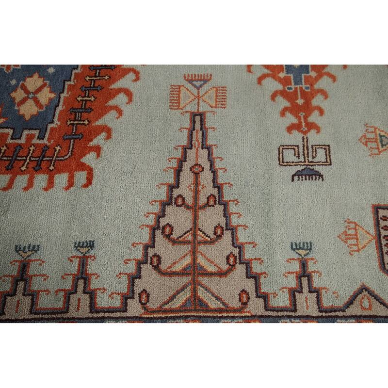 Geometric Viss Large Oriental Rug Hand-Knotted Wool Carpet - 11'6"x 17'9"