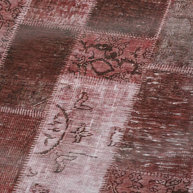 Premium Machine Washable Vintage Patchwork Sherpa Throw Blanket