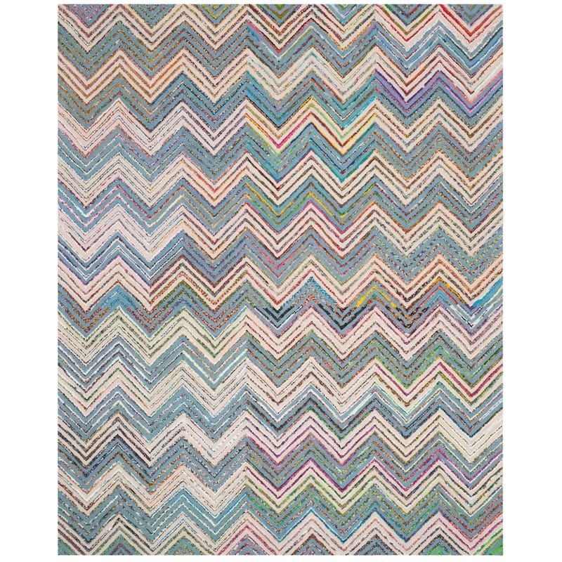 SAFAVIEH Handmade Nantucket Ynes Contemporary Cotton Rug