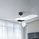 preview thumbnail 1 of 11, 54" White Propeller ABS 3-blade Modern Outdoor Ceiling Fan without Light