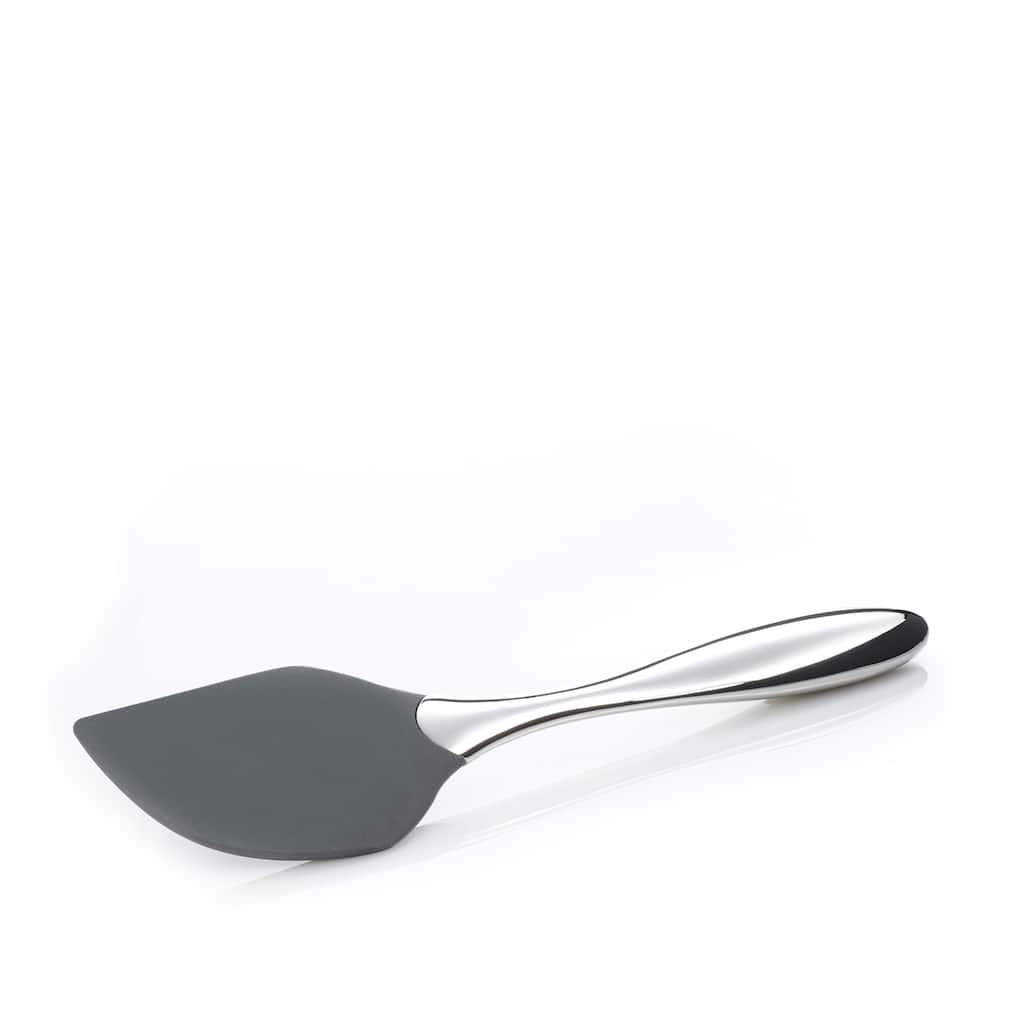 Nambe Curvo Stainless Steel Spatula Bowl Scraper - 12 inch