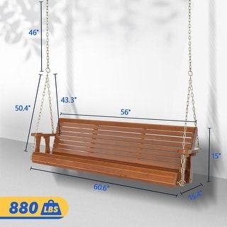 3-person Wood Porch Swing