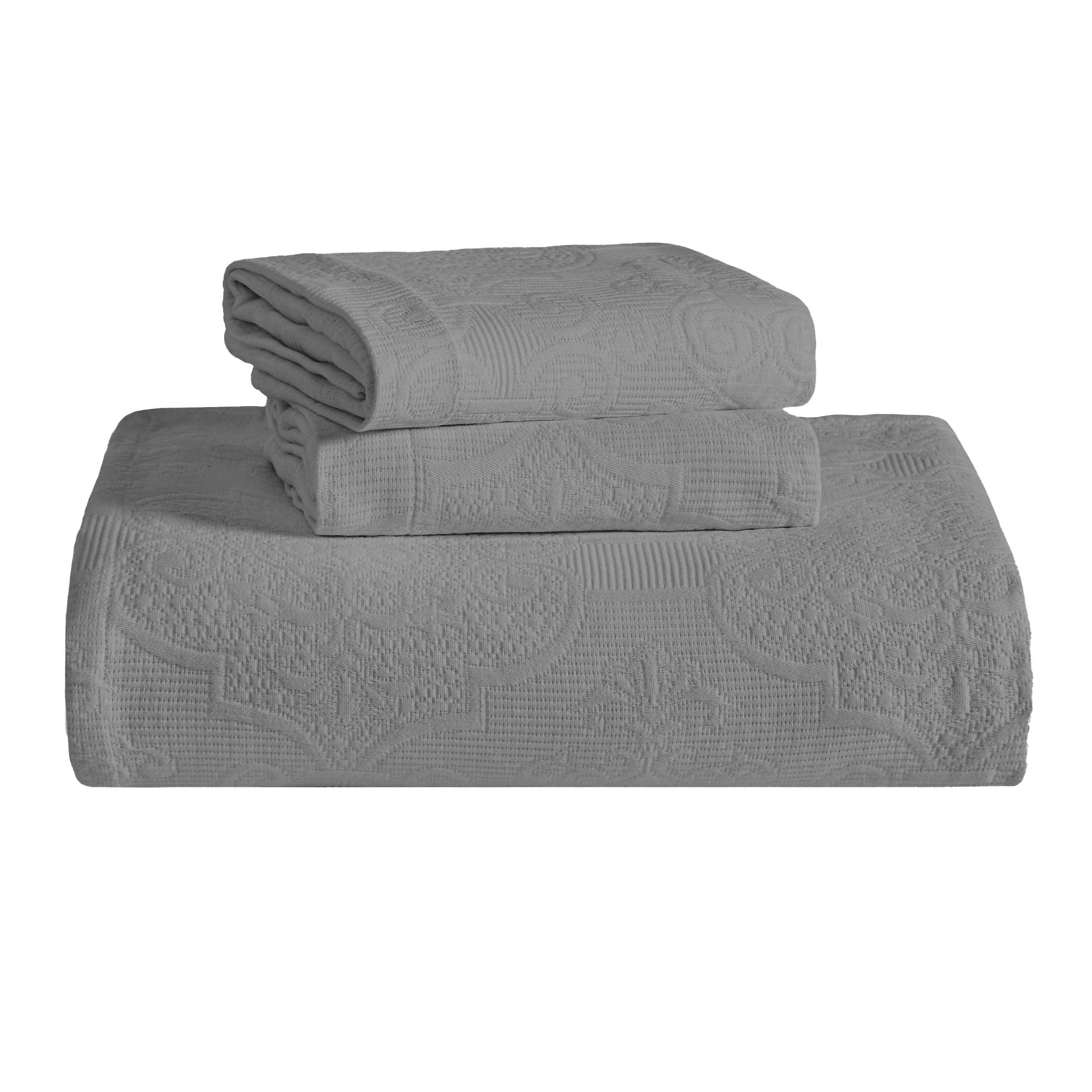 Superior Florin Jacquard Scrolling Medallion Cotton Bedspread Set - Picture 27 of 120