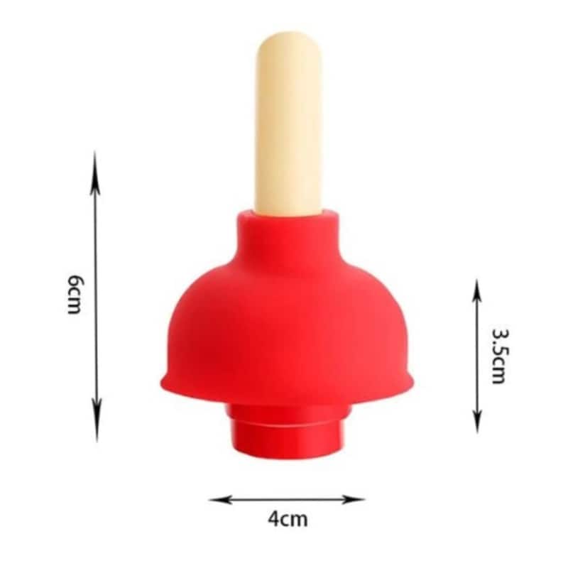 Wine Stopper, Red Toilet Plunger, 2-Pack