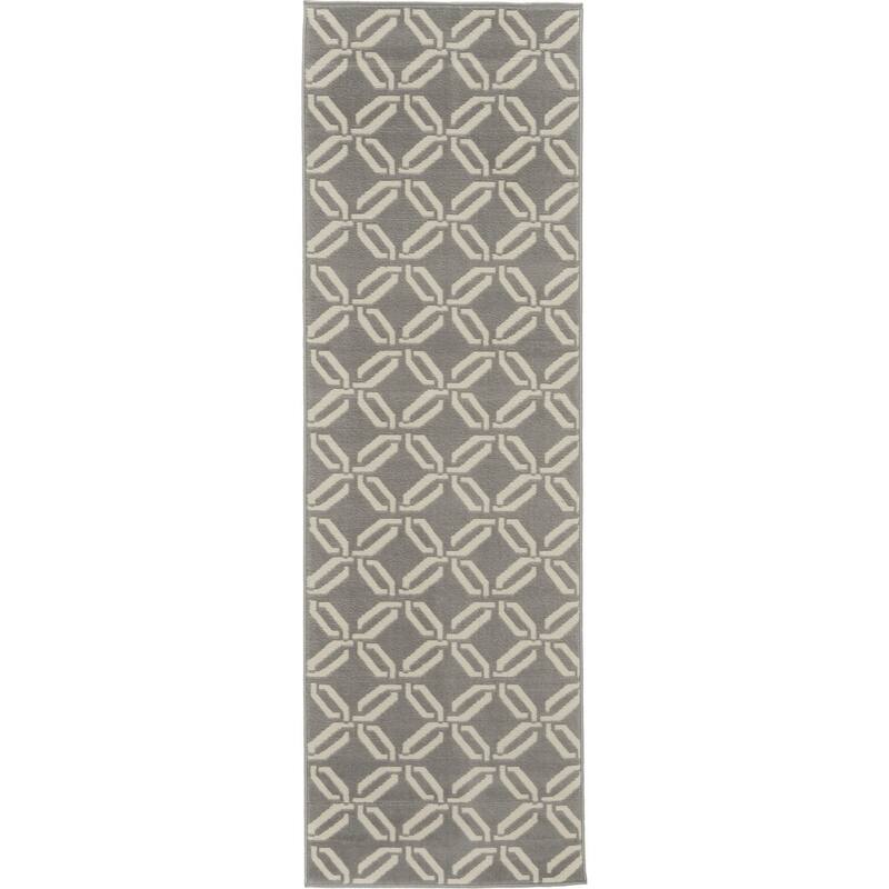 Power Loomed Abstract Stain Resistant Durable Area Rug - 87' X '27' X '0.5