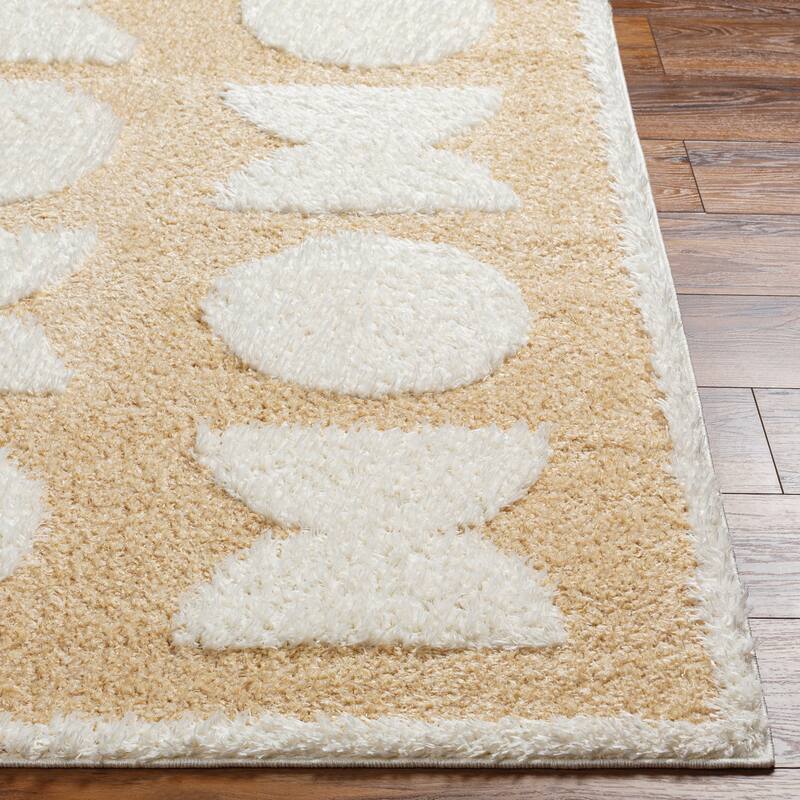 Livabliss Rodos Modern Shapes Plush Area Rug