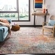 preview thumbnail 4 of 74, SAFAVIEH Madison Loane Modern Abstract Rug 10' x 14' - Grey/Pink