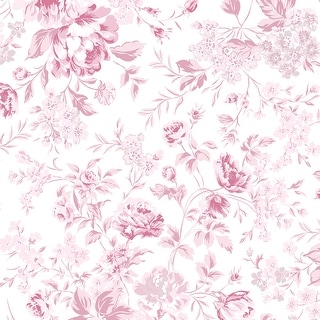 Shabby Chic by Rachel Ashwell Romantic Rose Pink Wallpaper