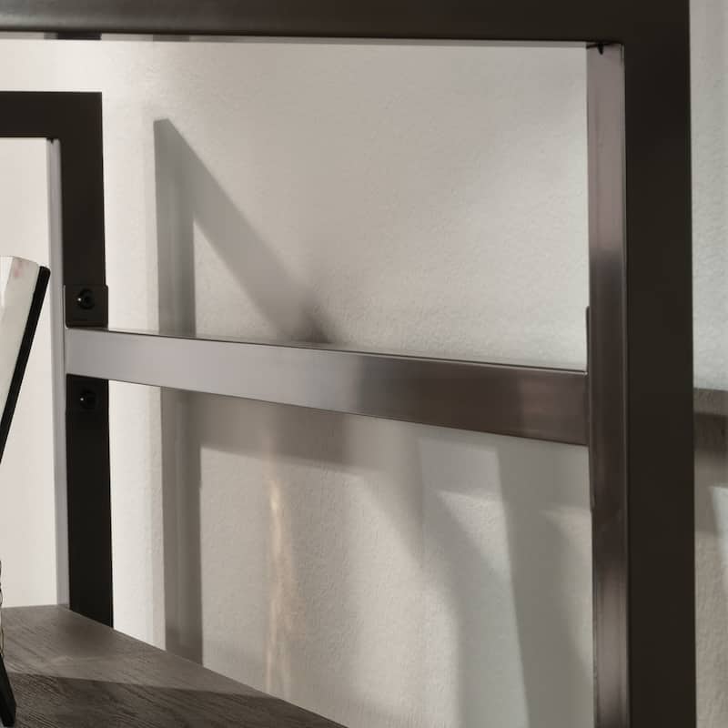 Wood Library Hutch with Modern Design, Brown - 31.50" W x 16.54" D x 42.28" H