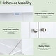 preview thumbnail 9 of 8, Costway Over the Toilet Storage Cabinet Bathroom Storage Organizer - See Details