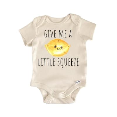 Main Squeeze Lemon Fruit - Baby Boy Girl Clothes Infant Bodysuit Funny Cute Newborn