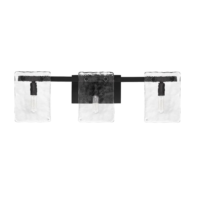 Genry 3-Light Bathroom Vanity Light - Matte Black