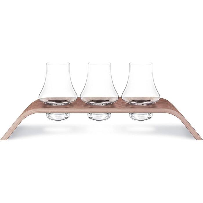 Final Touch Whiskey Flight Tasting Crystal Set of 3 - 6.5 Oz