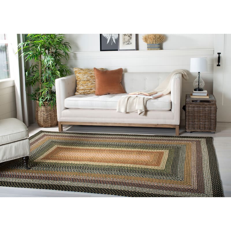 SAFAVIEH Handmade Braided Jo Americana Country Casual Rug