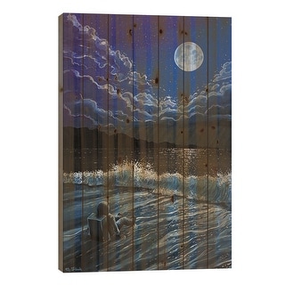 High Tide Print On Wood by Flooko - Multi-Color - Bed Bath & Beyond ...