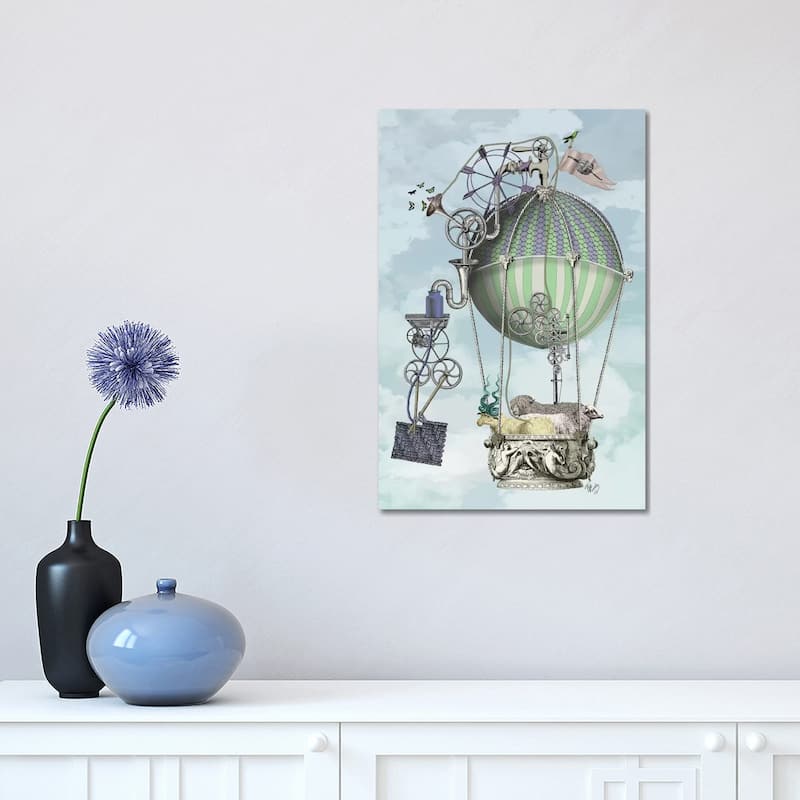 iCanvas "The Knitting Machine" by Fab Funky Canvas Print - 18x12x1.5