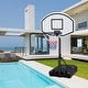preview thumbnail 3 of 18, 3.1-4.7ft Outdoor Portable Poolside Swimming Pool Basketball Hoop System