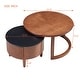 preview thumbnail 9 of 7, 2-Piece Fluted Nesting Coffee Table Set with Hidden Drawer by Harper&Bright Designs