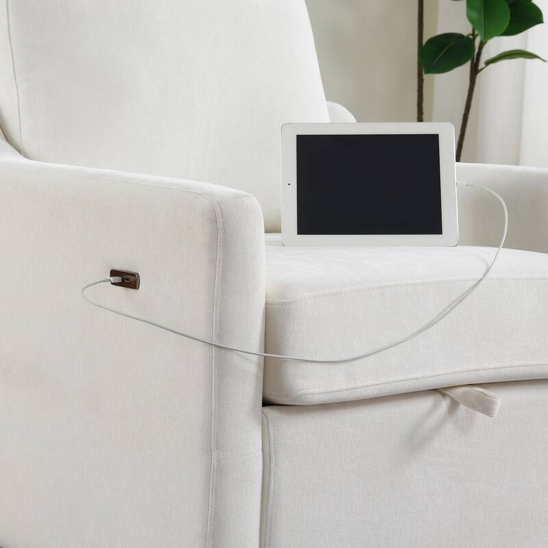 360° Rotating Lounge Chair with Book Pocket