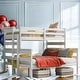 preview thumbnail 13 of 15, Twin Xl Over Queen Detachable Wooden Children'S Bed With Stairs, Children'S Bunk Bed With Guard Rails White