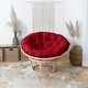 preview thumbnail 41 of 41, Humble + Haute Round Papasan Cushion (Cushion Only) 44 x 44 x 4 inches - Red