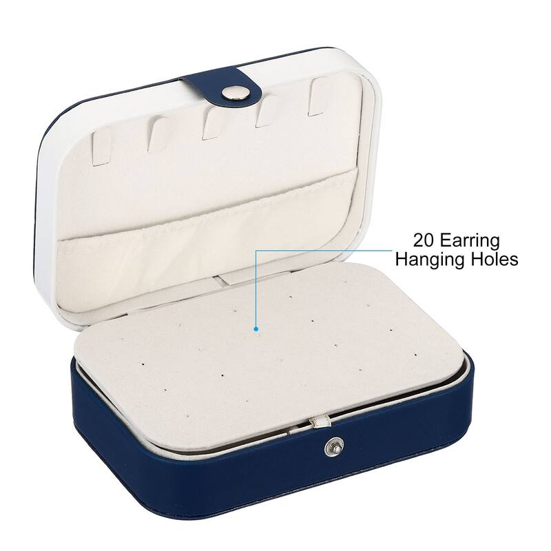 Travel Jewelry Case Small Jewelry Organizer Jewelry Box Double Layer