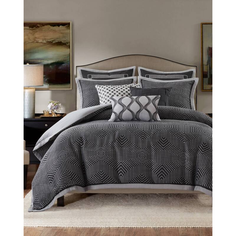 Madison Park Signature Shades of Serenity Jacquard Comforter Set