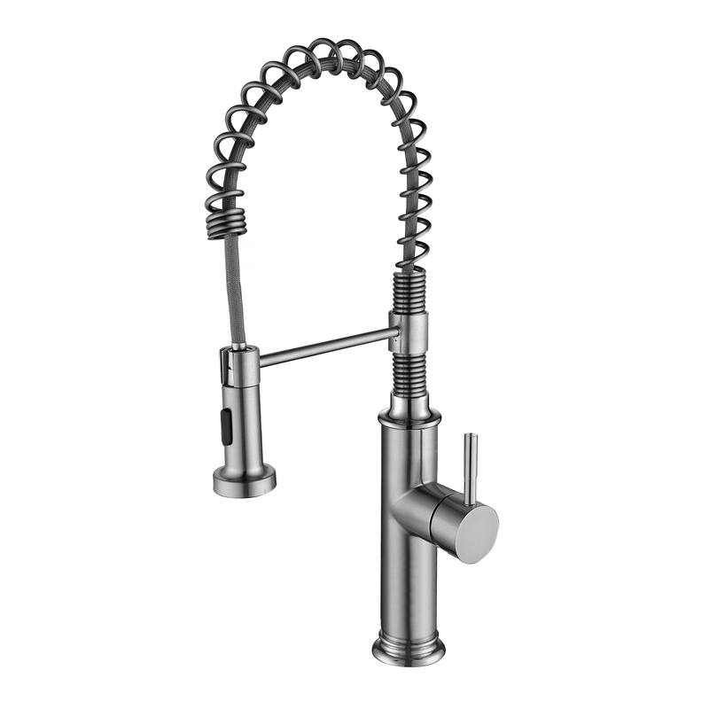 Topcraft High-arc Stainless Steel kitchen Sink Faucet - Brushed Nickel