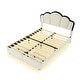 preview thumbnail 7 of 28, Beige Full Upholstered Bed with LED Lights and Drawers