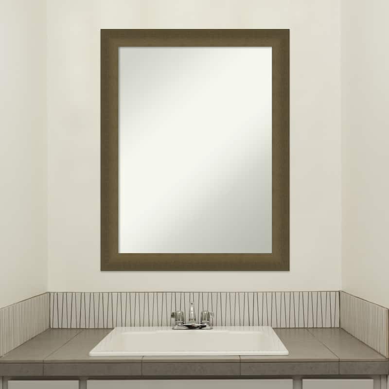 Blaine Narrow Non-Beveled Framed Bathroom Vanity Wall Mirror