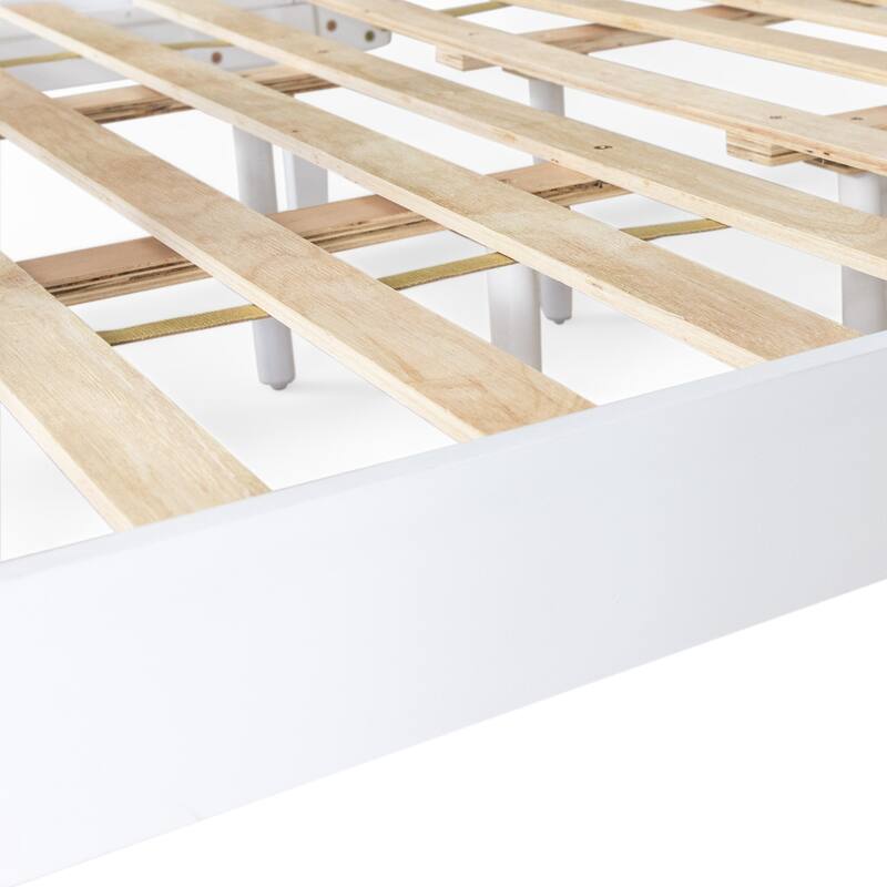 Norgate Modern Farmhouse Acacia Wood Queen Bed Platform by Christopher Knight Home